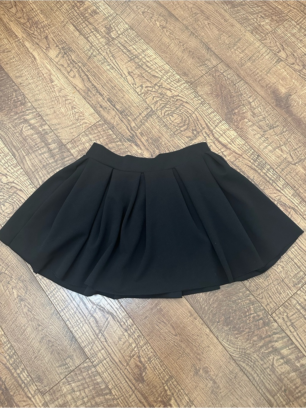 Rainbow Black Pleated Mini Skirt Sz M